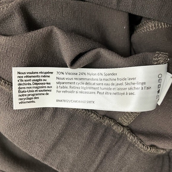 Eileen Fisher Stretch Crepe Bootcut Pull-On Trouser Pants in Rye Women’s Size XS - Picture 10 of 12